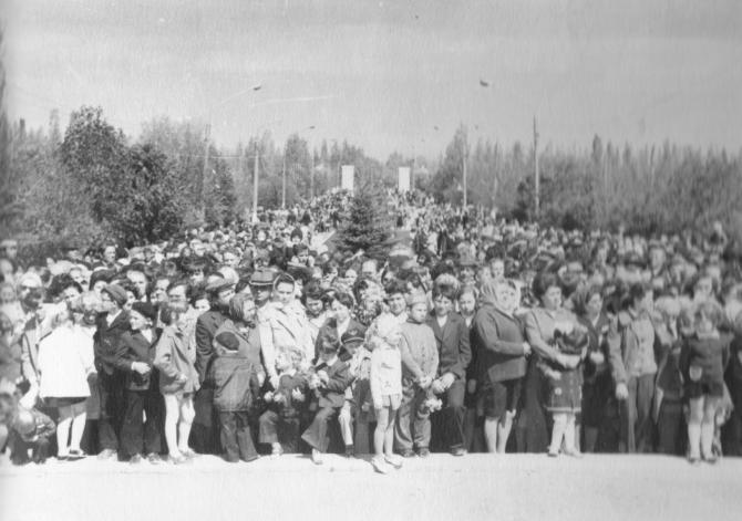День Победы 1978г. В этот день лиховчане чествовали своих защитников и освободителей, приглашенных со всей страны.
