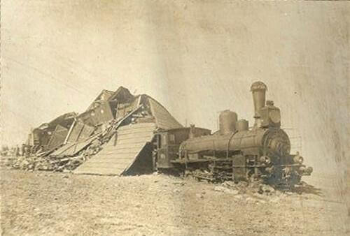 Крушение поезда на станции Каменская 16 ноября 1901 года. Фото. Каменск-Шахтинский.