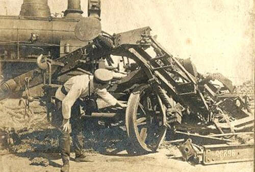 Крушение поезда на станции Каменская 16 ноября 1901 года. Фото. Каменск-Шахтинский.